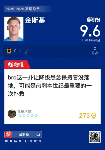 狼队0比1不敌热刺，金斯基两度扑救难挽败局|托特纳姆热刺|贡献_新浪体育_新浪新闻